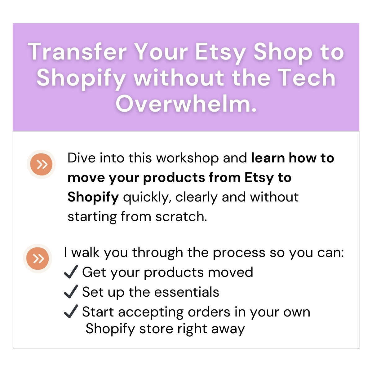 Shop Migration Simplified: Transferring Your Etsy Shop to Shopify Course