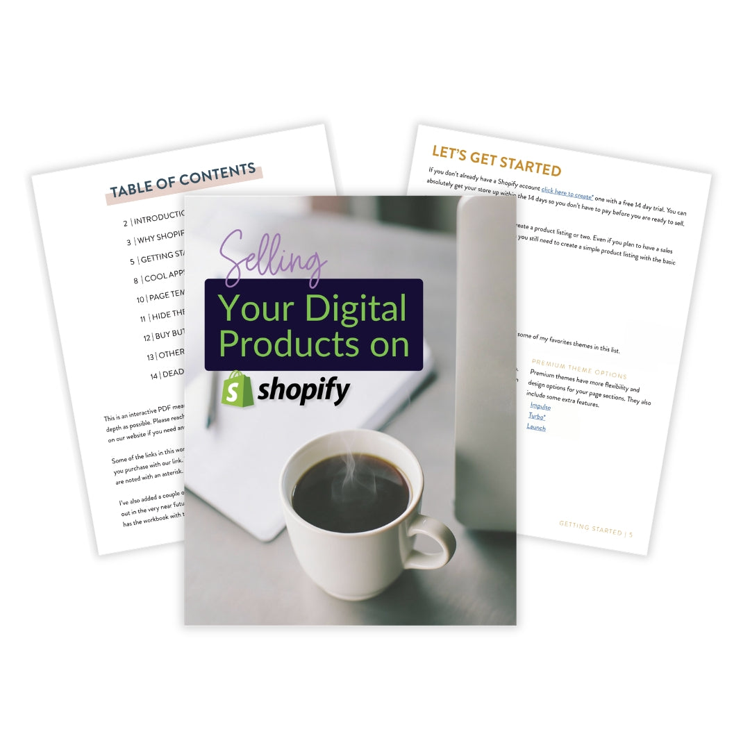 Selling Your Digital Products On Shopify