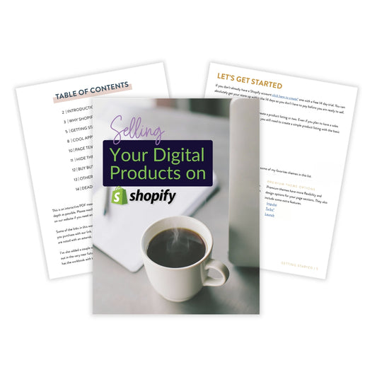 Selling Your Digital Products On Shopify